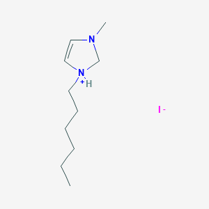 molecular formula C10H21IN2 B8066766 1H-Imidazolium, 1-hexyl-3-methyl-, iodide 