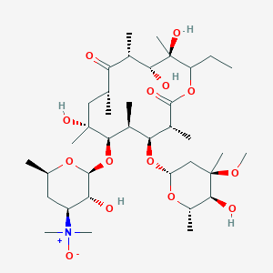 molecular formula C37H67NO14 B8066815 (2S,3R,4S,6R)-2-[[(3R,4S,5S,6R,7R,9R,11R,12R,13R)-14-ethyl-7,12,13-trihydroxy-4-[(2S,4R,5S,6S)-5-hydroxy-4-methoxy-4,6-dimethyloxan-2-yl]oxy-3,5,7,9,11,13-hexamethyl-2,10-dioxo-oxacyclotetradec-6-yl]oxy]-3-hydroxy-N,N,6-trimethyloxan-4-amine oxide 
