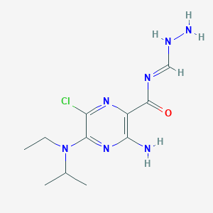 molecular formula C11H18ClN7O B8066826 CID 129847446 
