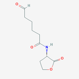 molecular formula C10H15NO4 B8066867 (S)-6-Oxo-N-(2-oxotetrahydrofuran-3-yl)hexanamide 