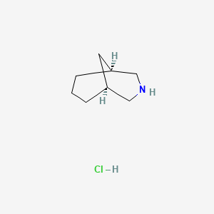 molecular formula C8H16ClN B8067070 (1S,5S)-3-azabicyclo[3.3.1]nonane;hydrochloride 