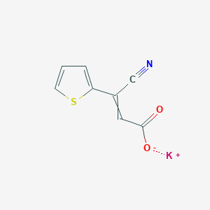molecular formula C8H4KNO2S B8067097 3-Cyano-3-(2-thienyl)acrylic acid potassium salt 