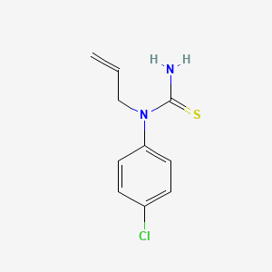 molecular formula C10H11ClN2S B8067101 1-(4-Chlorophenyl)-1-prop-2-enylthiourea 
