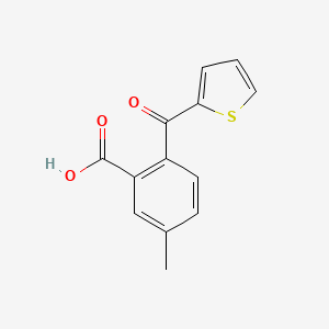 molecular formula C13H10O3S B8067104 5-Methyl-2-thienylcarbonylbenzoic acid 