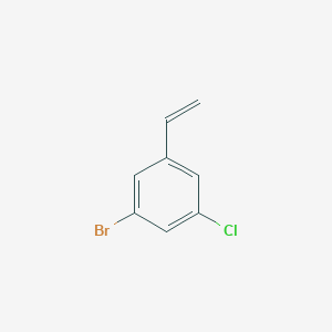 molecular formula C8H6BrCl B8067123 1-Bromo-3-chloro-5-ethenylbenzene 