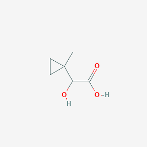 molecular formula C6H10O3 B8067159 2-Hydroxy-2-(1-methylcyclopropyl)acetic acid 