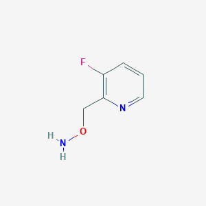molecular formula C6H7FN2O B8067176 O-[(3-fluoropyridin-2-yl)methyl]hydroxylamine 