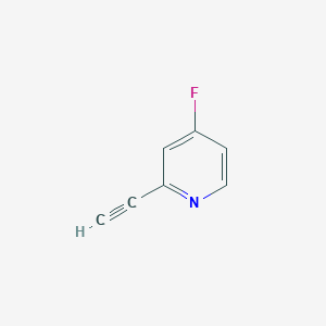 molecular formula C7H4FN B8067180 2-Ethynyl-4-fluoropyridine 