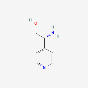 molecular formula C7H10N2O B8067187 (R)-2-Amino-2-(pyridin-4-yl)ethan-1-ol 