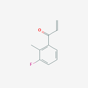 molecular formula C10H9FO B8067192 1-(3-Fluoro-2-methylphenyl)prop-2-en-1-one 