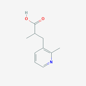 molecular formula C10H13NO2 B8067197 2-Methyl-3-(2-methylpyridin-3-yl)propanoic acid 