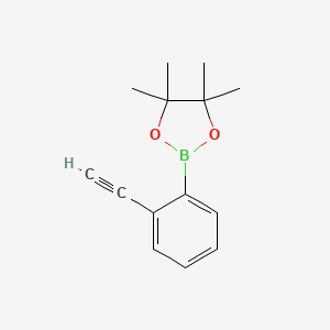molecular formula C14H17BO2 B8067214 2-(2-Ethynylphenyl)-4,4,5,5-tetramethyl-1,3,2-dioxaborolane 