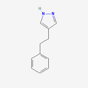 molecular formula C11H12N2 B8067217 4-(2-苯乙基)-1H-吡唑 