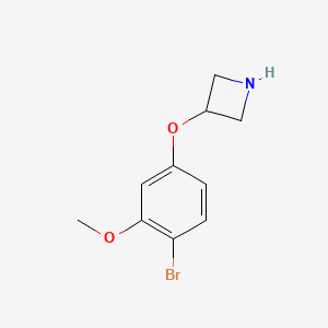 molecular formula C10H12BrNO2 B8067252 3-(4-Bromo-3-methoxyphenoxy)azetidine 