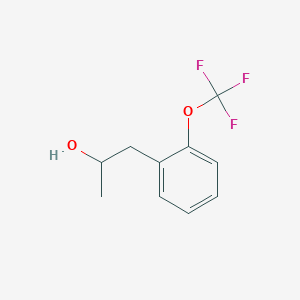 molecular formula C10H11F3O2 B8067332 1-[2-(Trifluoromethoxy)phenyl]propan-2-ol 