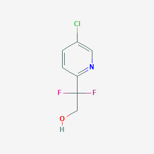 molecular formula C7H6ClF2NO B8067343 2-(5-Chloropyridin-2-yl)-2,2-difluoroethanol 