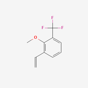 molecular formula C10H9F3O B8067372 1-Ethenyl-2-methoxy-3-(trifluoromethyl)benzene 
