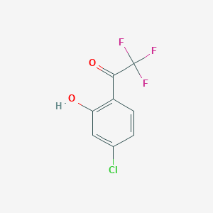 molecular formula C8H4ClF3O2 B8067379 1-(4-Chloro-2-hydroxyphenyl)-2,2,2-trifluoroethanone 