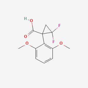 1-(2,6-Dimethoxyphenyl)-2,2-difluorocyclopropane-1-carboxylic acid