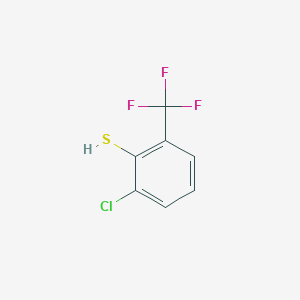 molecular formula C7H4ClF3S B8067462 2-Chloro-6-(trifluoromethyl)benzenethiol 