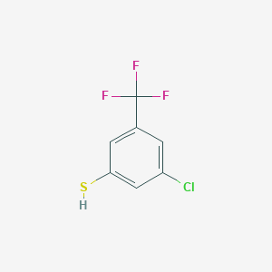 molecular formula C7H4ClF3S B8067495 3-Chloro-5-(trifluoromethyl)benzenethiol 