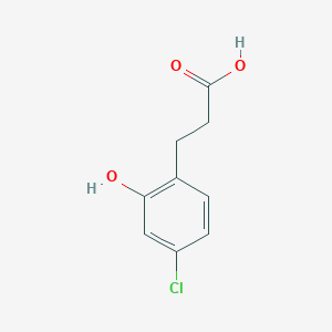molecular formula C9H9ClO3 B8067507 3-(4-Chloro-2-hydroxyphenyl)propanoic acid 