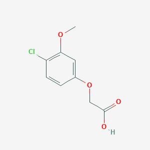 molecular formula C9H9ClO4 B8067530 2-(4-Chloro-3-methoxyphenoxy)acetic acid 