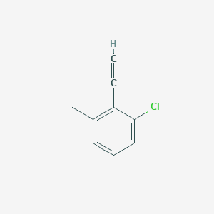 molecular formula C9H7Cl B8067549 1-Chloro-2-ethynyl-3-methylbenzene 