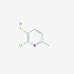 molecular formula C6H6ClNS B8067564 2-Chloro-6-methylpyridine-3-thiol 