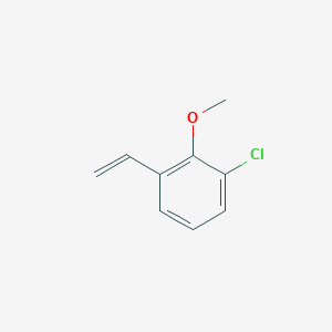 molecular formula C9H9ClO B8067583 1-Chloro-2-methoxy-3-vinylbenzene 