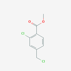 molecular formula C9H8Cl2O2 B8067600 Methyl 2-chloro-4-(chloromethyl)benzoate CAS No. 449209-38-5