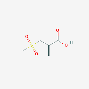 molecular formula C5H8O4S B8067640 2-(Methylsulfonylmethyl)acrylic acid 
