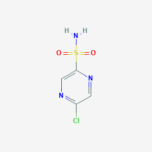 molecular formula C4H4ClN3O2S B8067673 5-Chloropyrazine-2-sulfonamide 
