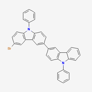 molecular formula C36H23BrN2 B8067890 3,3'-Bi-9H-carbazole, 6-bromo-9,9'-diphenyl- 