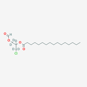 molecular formula C20H37ClO4 B8067921 (1-Chloro-1,1,2,3,3-pentadeuterio-3-formyloxypropan-2-yl) hexadecanoate 
