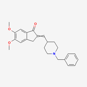 2-(1-Benzylpiperidin-4-ylmethyliden)-5,6-dimethoxyindan-1-one