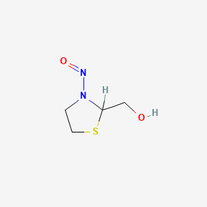 molecular formula C4H8N2O2S B8067959 2-Hydroxymethyl-N-nitrosothiazolidine CAS No. 92134-93-5