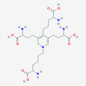 molecular formula C24H41N5O8 B8067979 2-amino-6-[4-(4-amino-4-carboxybutyl)-3,5-bis(3-amino-3-carboxypropyl)-2H-pyridin-1-yl]hexanoic acid 