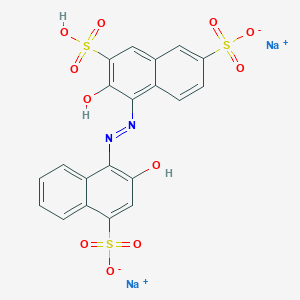 molecular formula C20H12N2Na2O11S3 B8068022 Disodium;6-hydroxy-5-[(2-hydroxy-4-sulfonatonaphthalen-1-yl)diazenyl]-7-sulfonaphthalene-2-sulfonate 