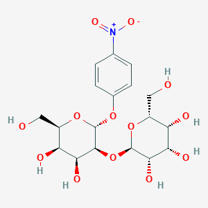 molecular formula C18H25NO13 B8068048 (2R,3S,4S,5R,6R)-2-[(2R,3S,4S,5R,6R)-4,5-dihydroxy-6-(hydroxymethyl)-2-(4-nitrophenoxy)oxan-3-yl]oxy-6-(hydroxymethyl)oxane-3,4,5-triol 