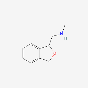 molecular formula C10H13NO B8068050 [(1,3-Dihydro-2-benzofuran-1-yl)methyl](methyl)amine 