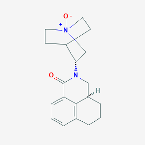 molecular formula C19H24N2O2 B8068072 (R)-3-((S)-1-oxo-3a,4,5,6-tetrahydro-1H-benzo[de]isoquinolin-2(3H)-yl)quinuclidine 1-oxide 