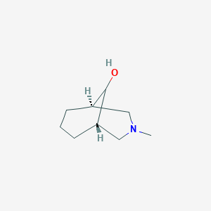 molecular formula C9H17NO B080681 3-甲基-3-氮杂-双环[3.3.1]壬烷-9-醇 CAS No. 13962-79-3