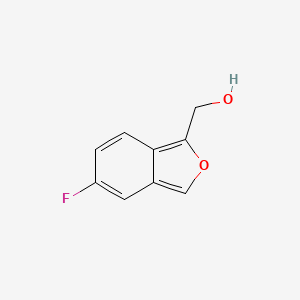 molecular formula C9H7FO2 B8068181 2-Benzofuranmethanol, 5-fluoro- 
