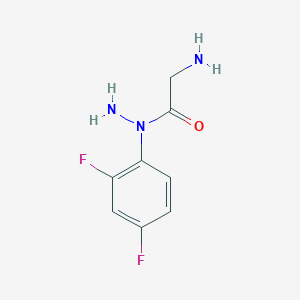 molecular formula C8H9F2N3O B8068202 2-amino-N-(2,4-difluorophenyl)acetohydrazide 