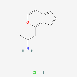 5-Benzofuranethanamine, alpha-methyl-, hydrochloride (1:1)