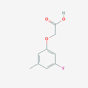 molecular formula C9H9FO3 B8068243 2-(3-Fluoro-5-methylphenoxy)acetic acid 