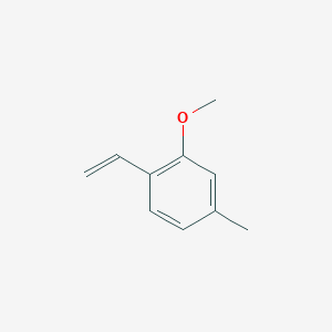 molecular formula C10H12O B8068255 2-Methoxy-4-methyl-1-vinylbenzene 