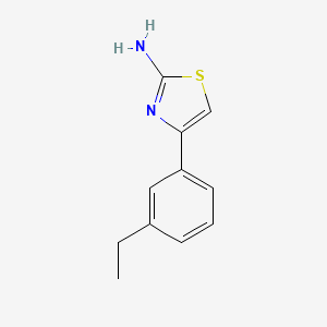 molecular formula C11H12N2S B8068264 4-(3-Ethylphenyl)-1,3-thiazol-2-amine 