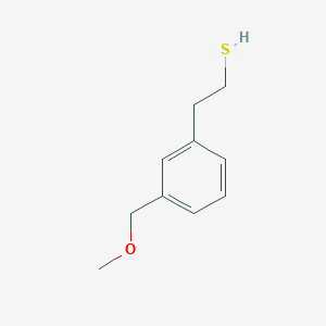 molecular formula C10H14OS B8068305 2-[3-(Methoxymethyl)phenyl]ethane-1-thiol 